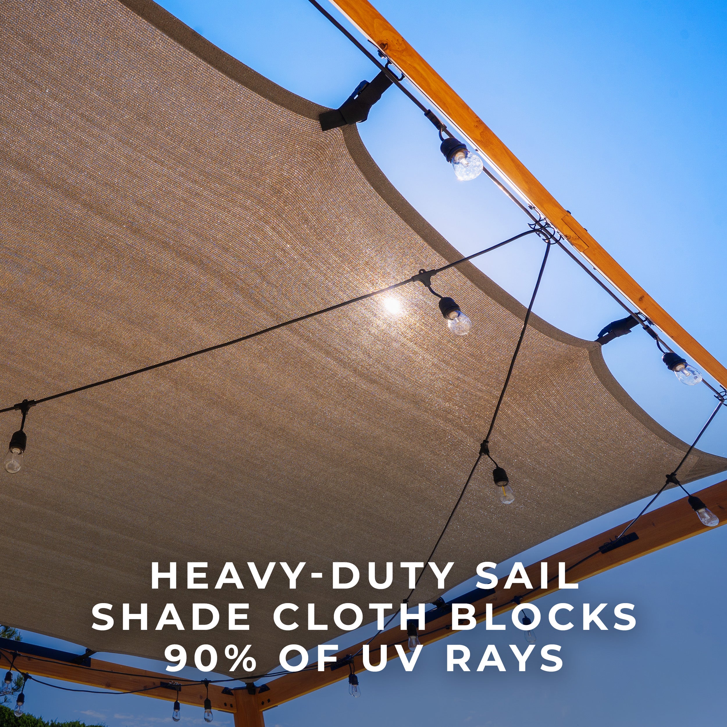 3.7m x 3.1m (12ft x 10ft) Brendan Sail Shade Pergola - Image 5