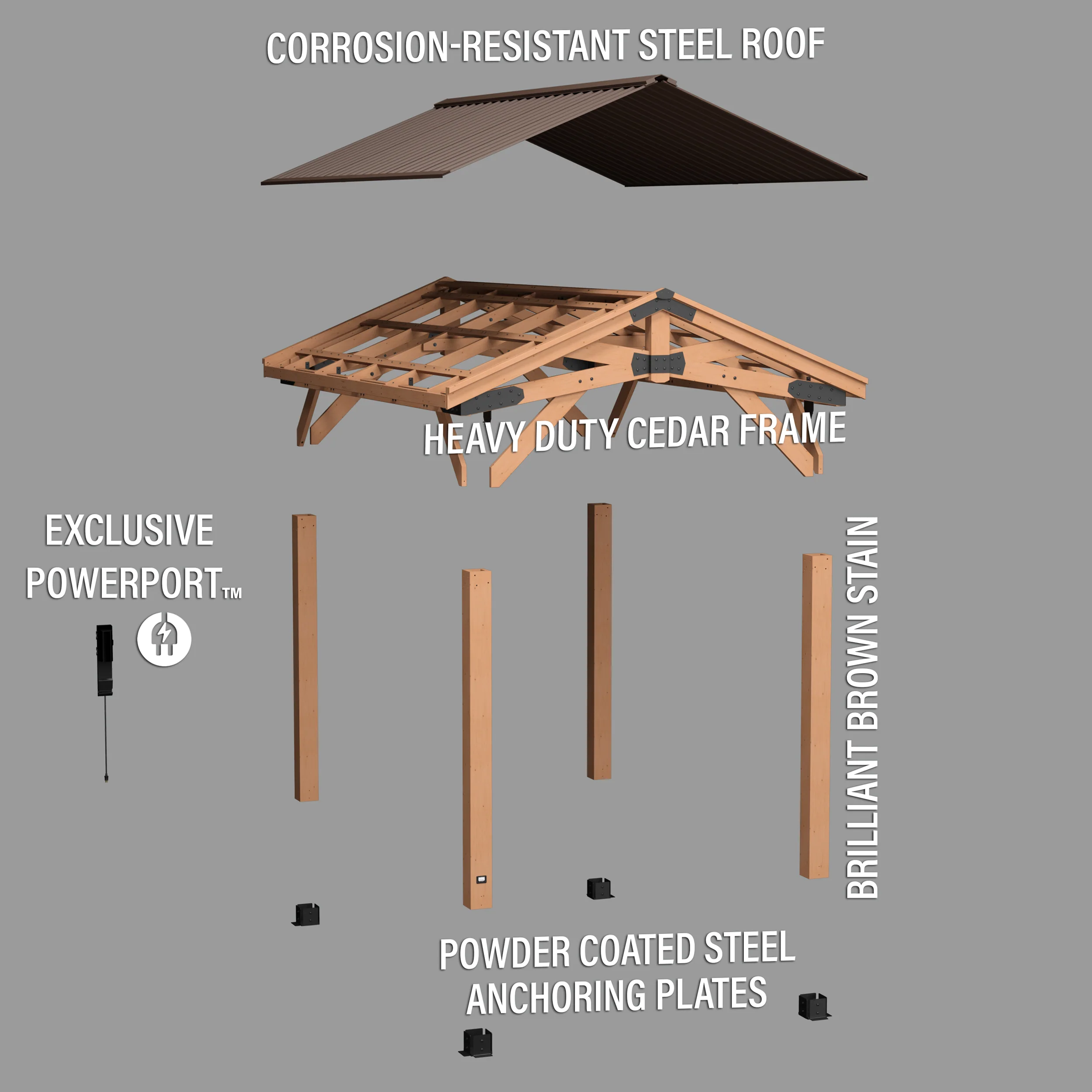 4.4m x 3.1m (14ft x 10ft) Norwood Gazebo - Image 11