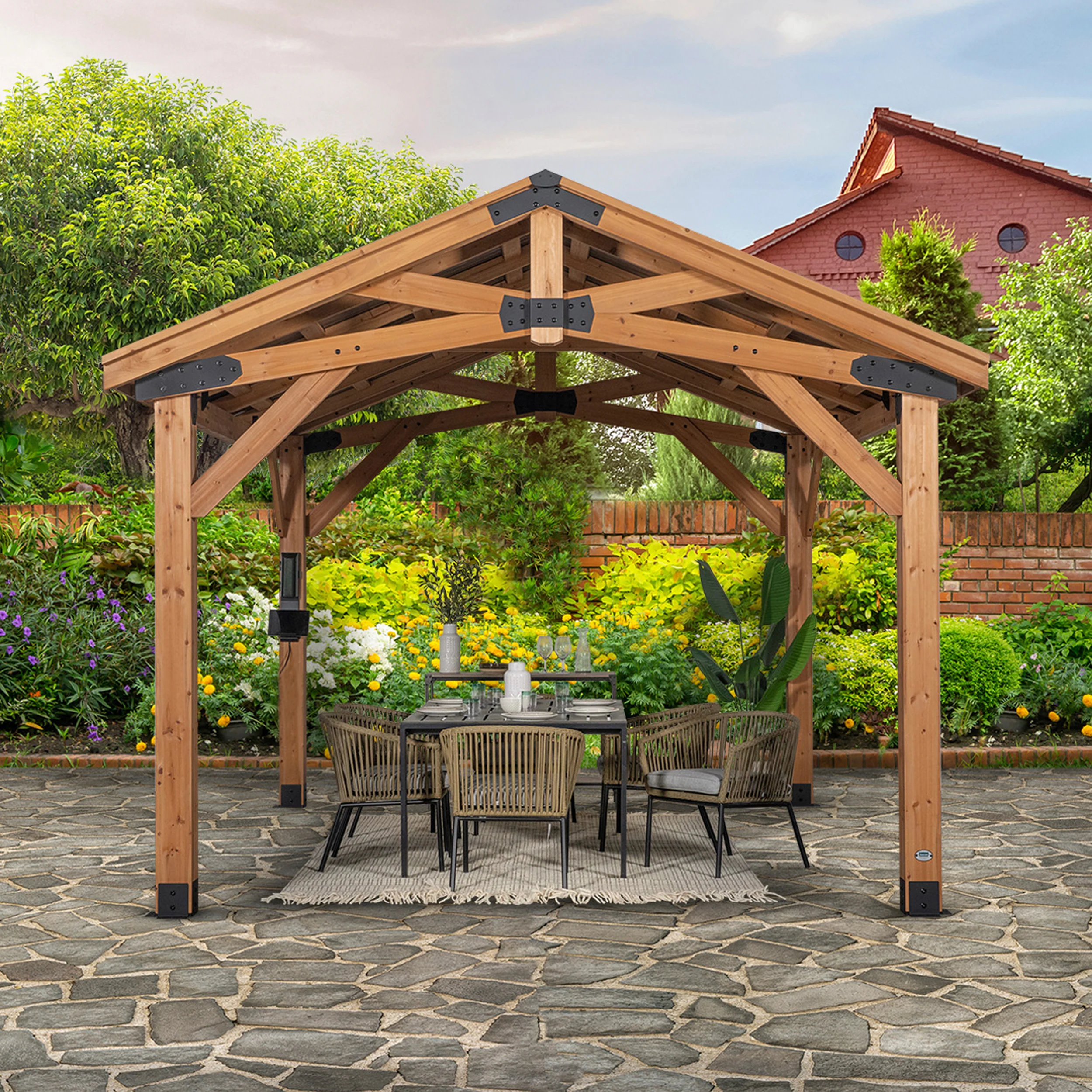 4.4m x 3.1m (14ft x 10ft) Norwood Gazebo - Image 9
