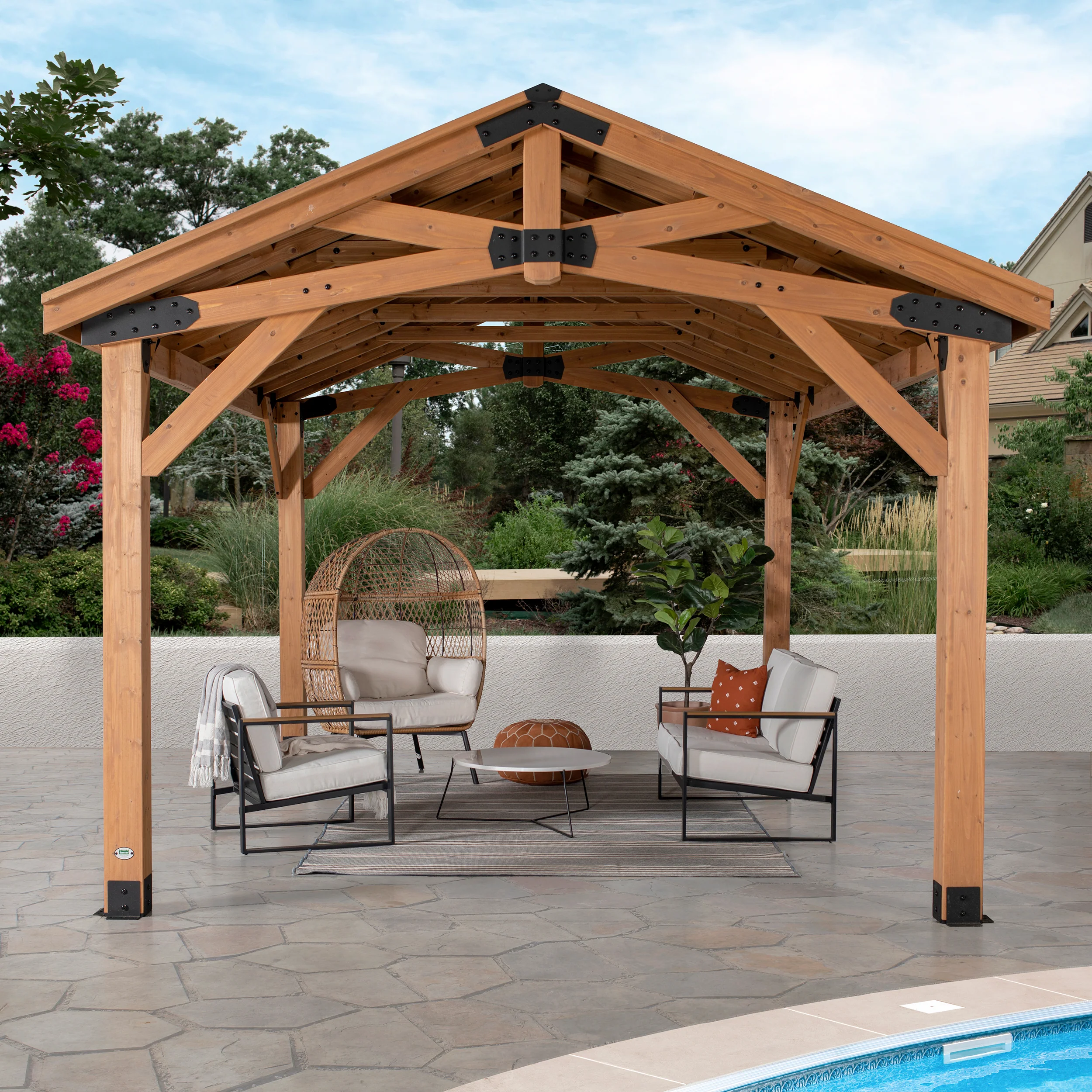 5.0m x 3.7m (16ft x 12ft) Norwood Gazebo - Image 4