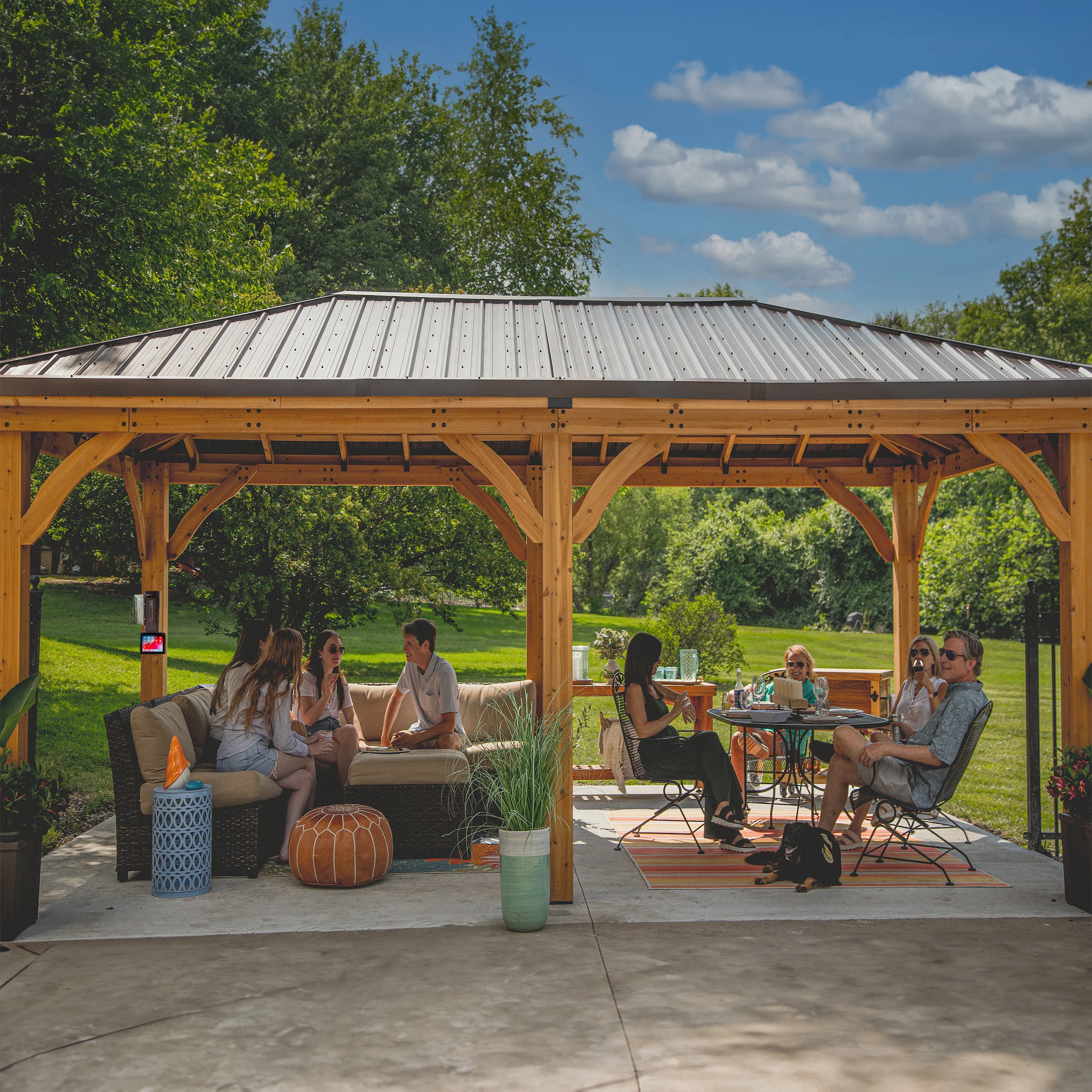 6.1m x 3.7m (20ft x 12ft) Barrington Gazebo/Carport - Image 10