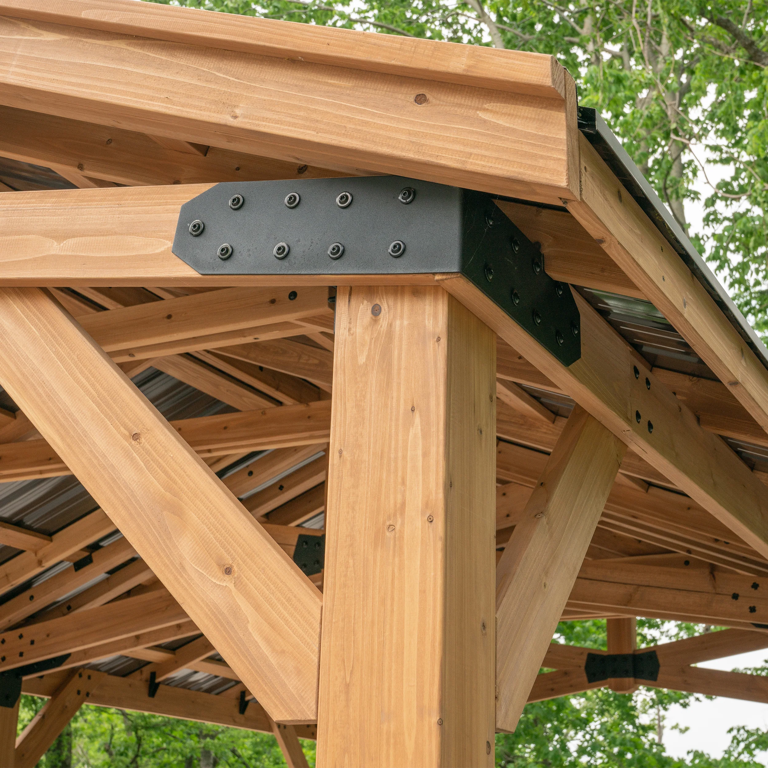 6.1m x 3.7m (20ft x 12ft) Norwood Gazebo/Carport - Image 7
