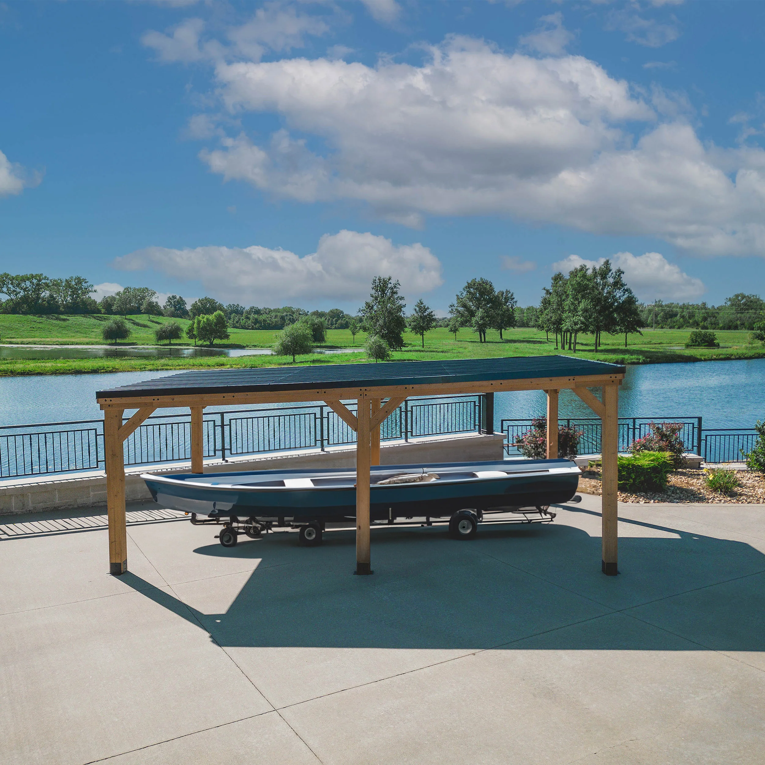 6.2m x 3.7m (20ft x 12ft) Kingsport Carport - Image 11