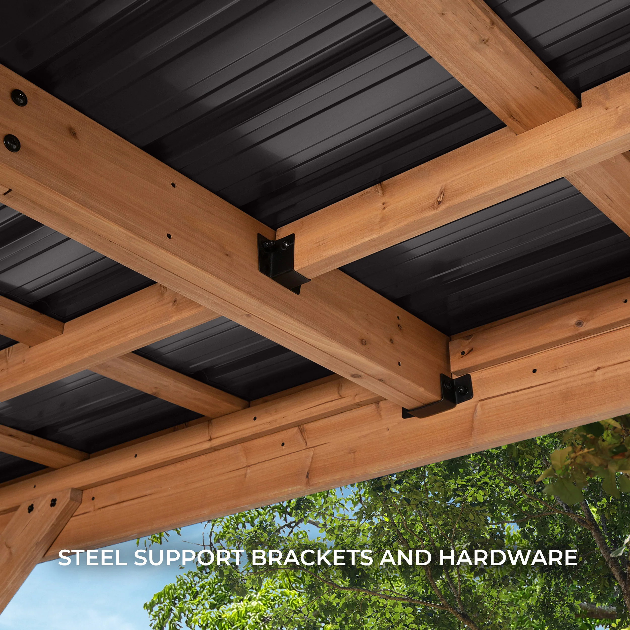 6.2m x 3.7m (20ft x 12ft) Kingsport Carport - Image 7