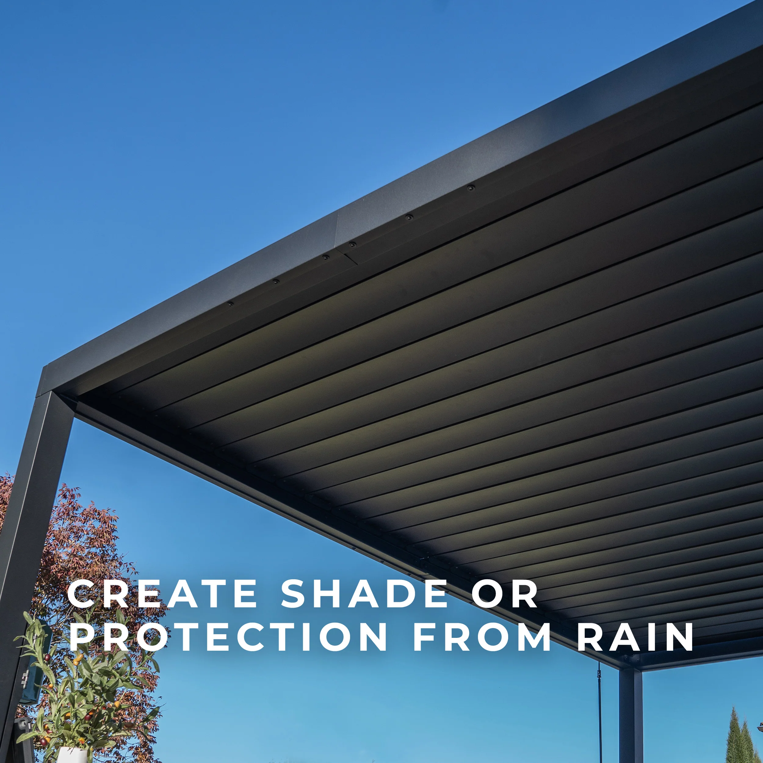 6.0m x 3.0m (20ft x 10ft) Sarasota Steel Louvered Pergola - Image 6