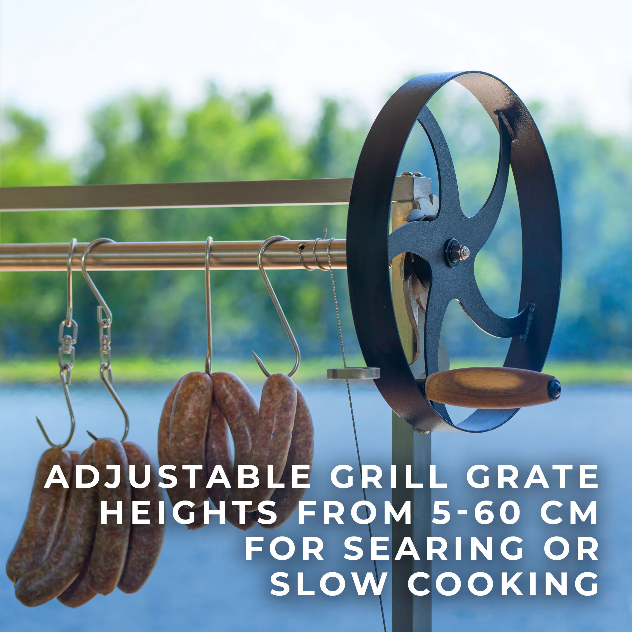 Argentine/Santa Maria Heritage BBQ Grill with Wood Fire and Charcoal Grill - Image 6
