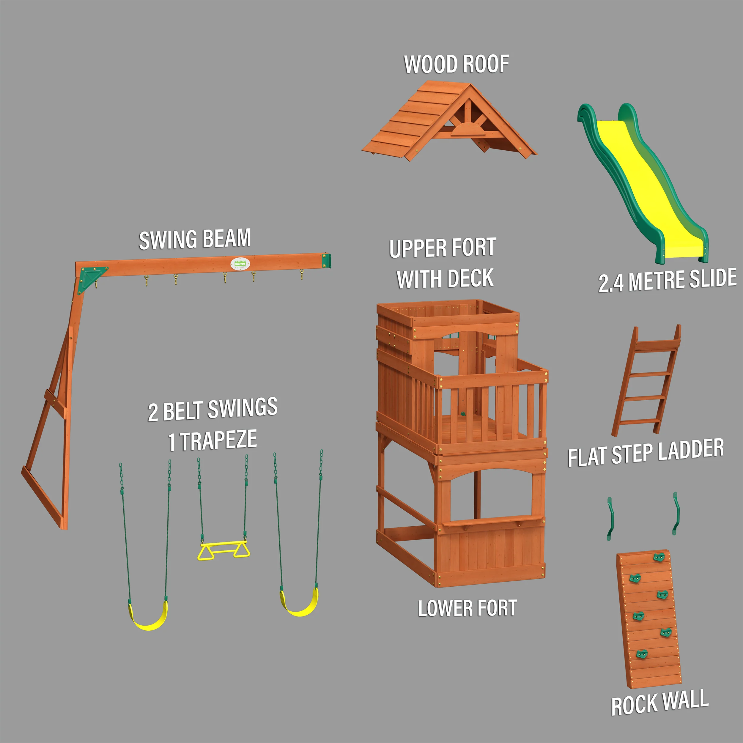 Atlantis Swing Set and Climbing Frame - Image 9