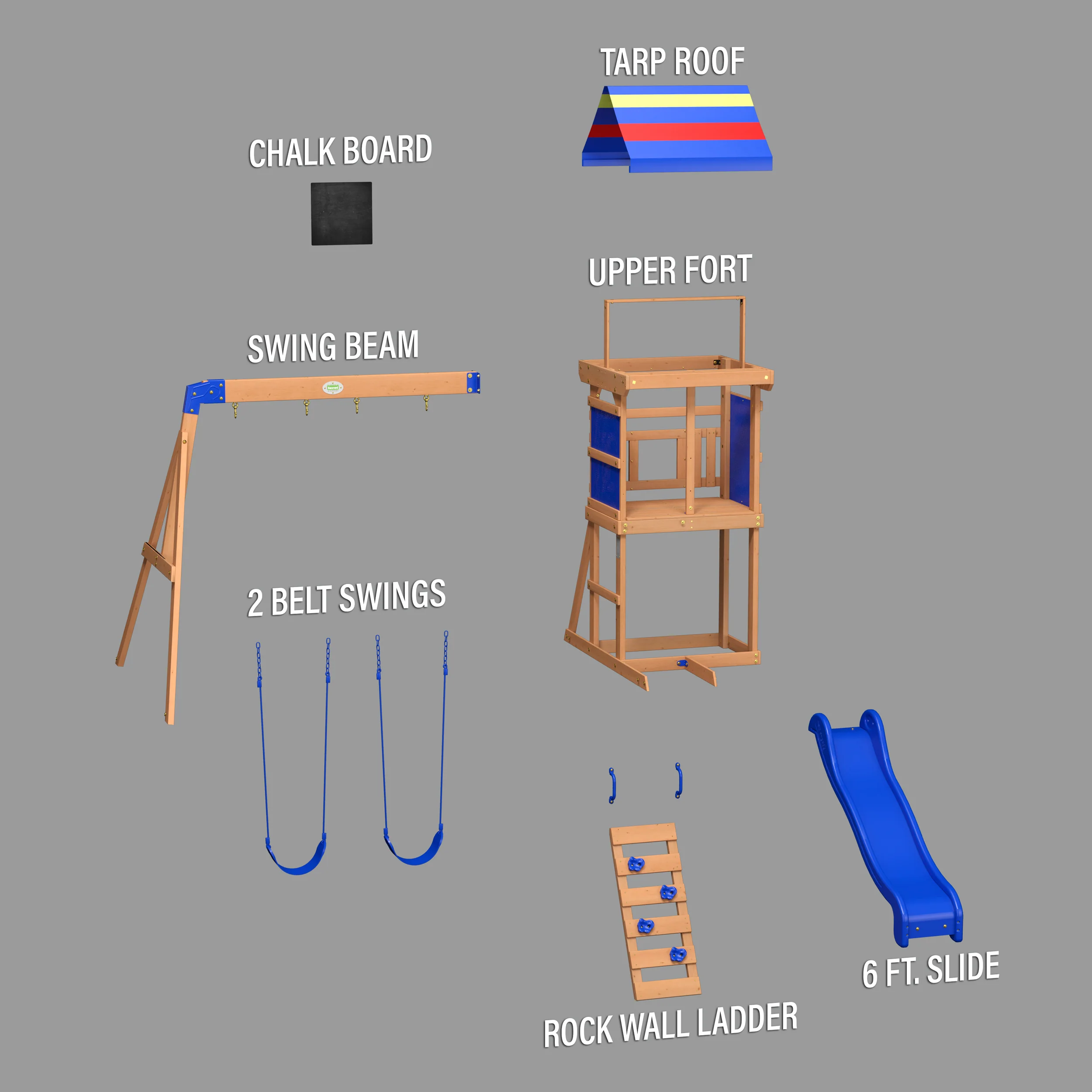 Bay Pointe Swing Set and Climbing Frame - Image 8