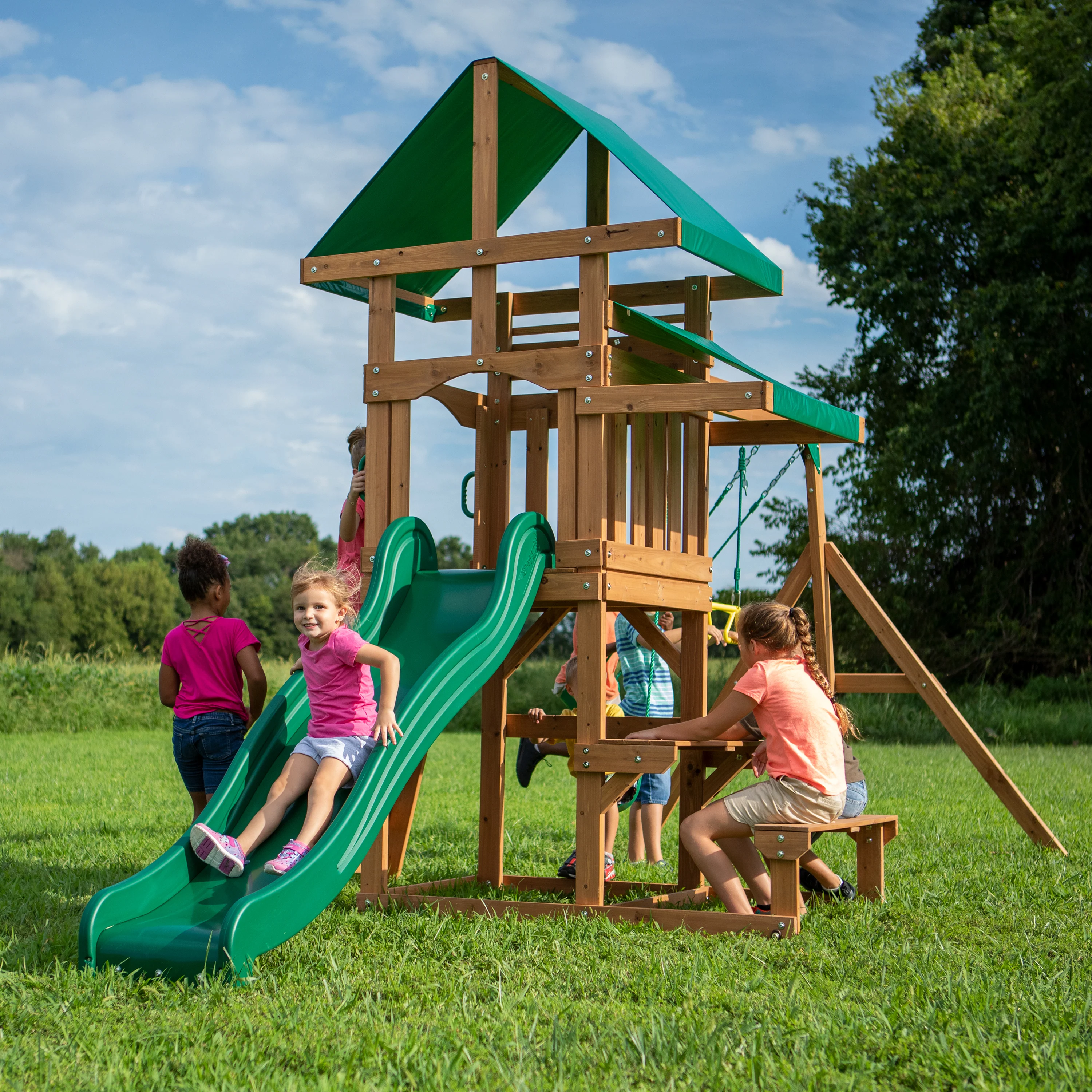 Belmont Swing Set and Climbing Frame - Image 5