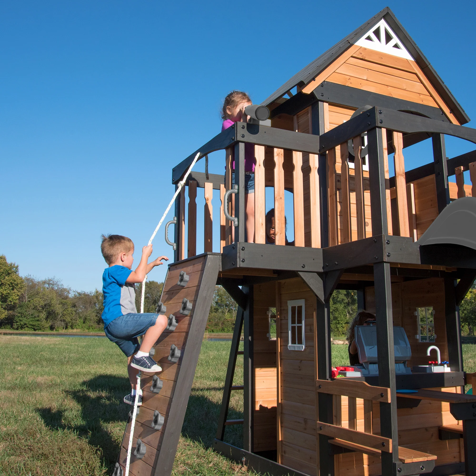 Canyon Creek Swing Set and Climbing Frame - Image 3
