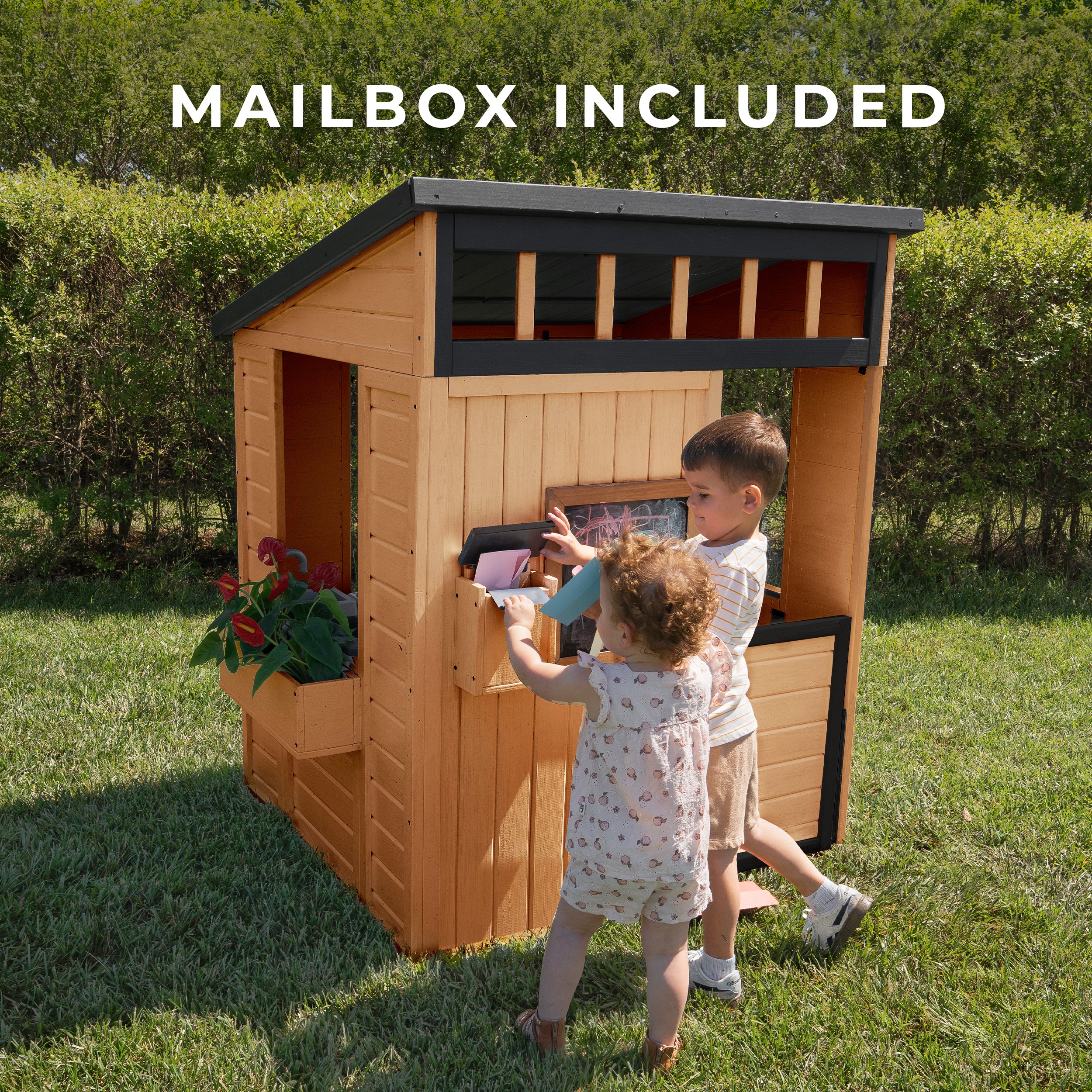 Caraway Cottage Playhouse - Light Brown - Image 5