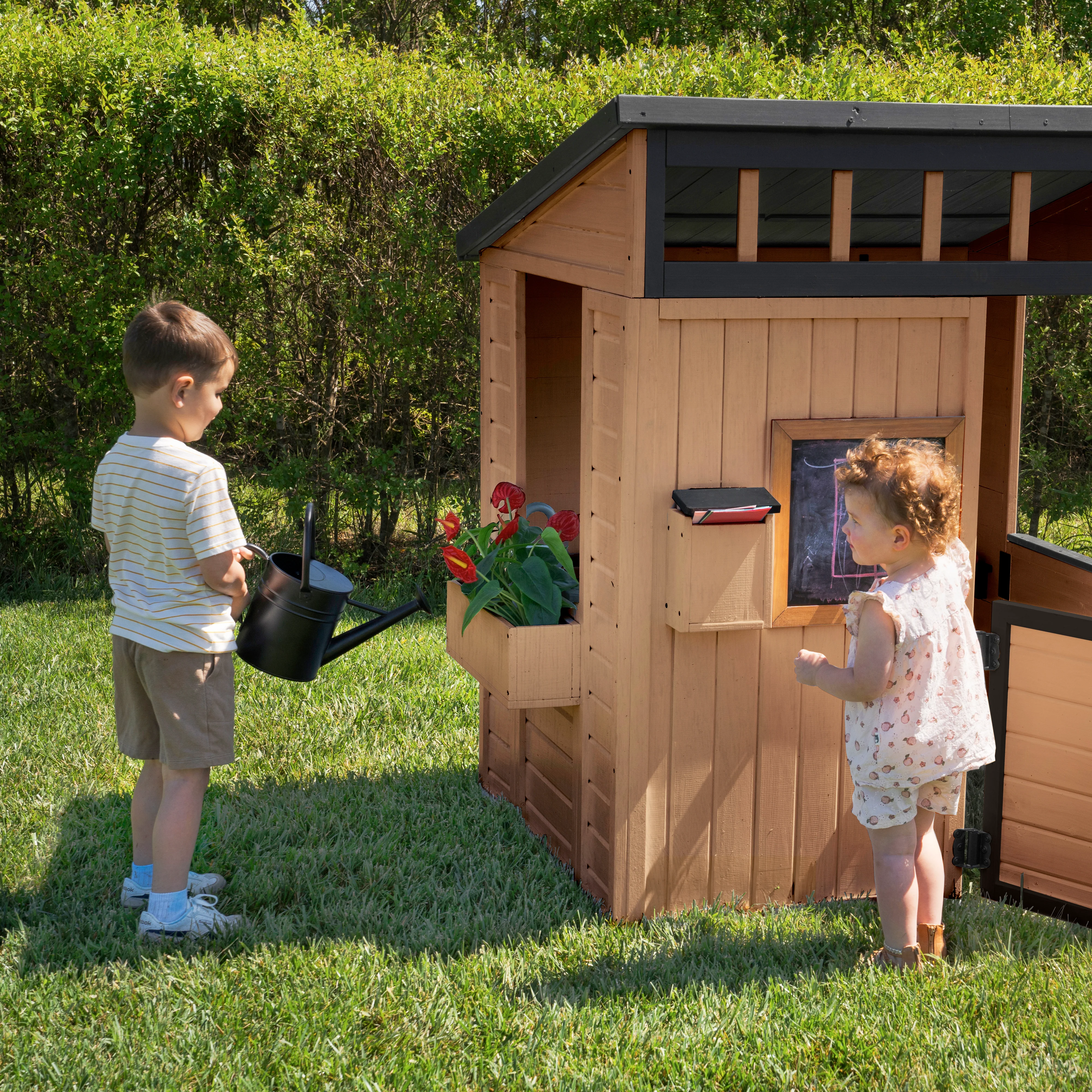 Caraway Cottage Playhouse - Light Brown - Image 8