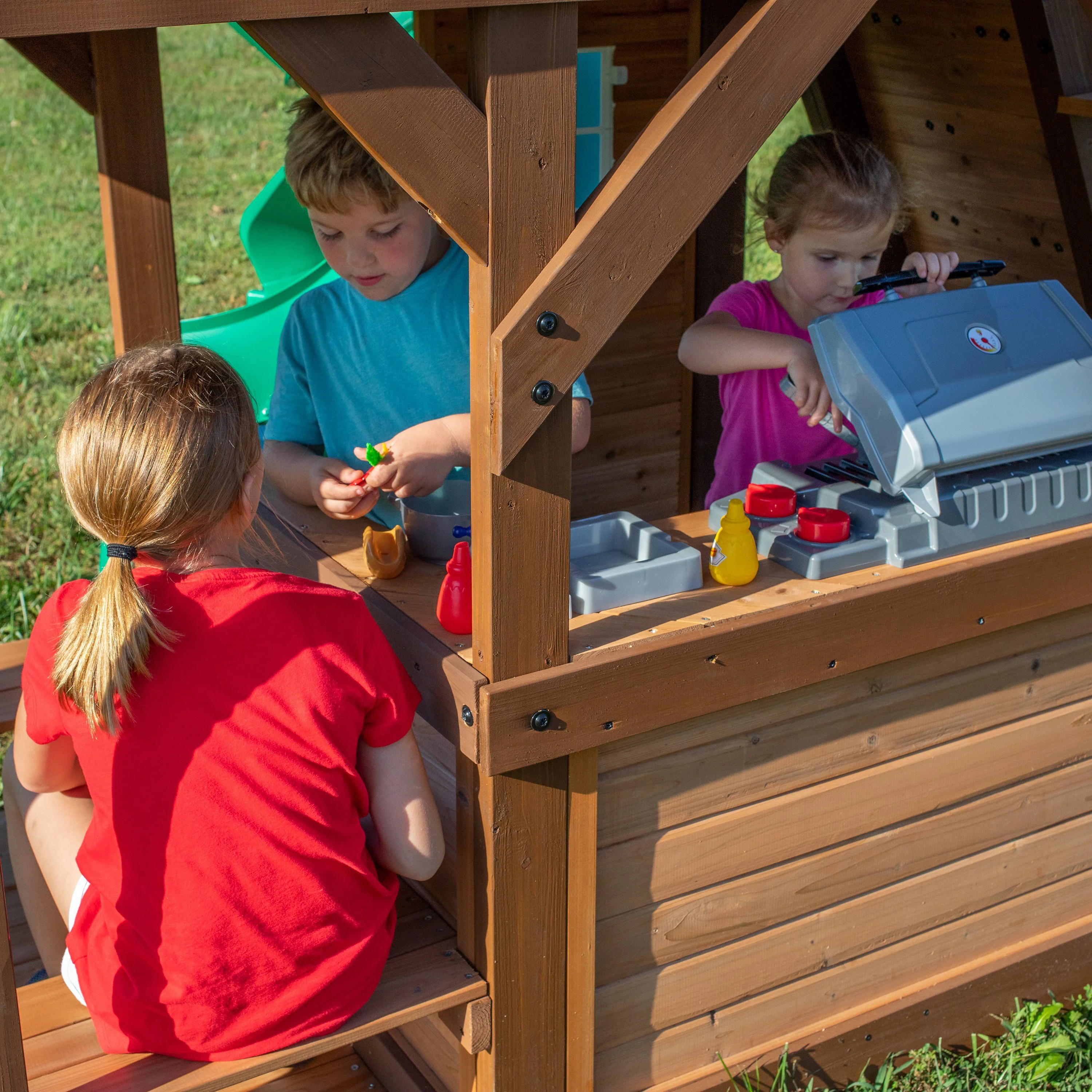Cedar Cove Swing Set and Climbing Frame - Image 4