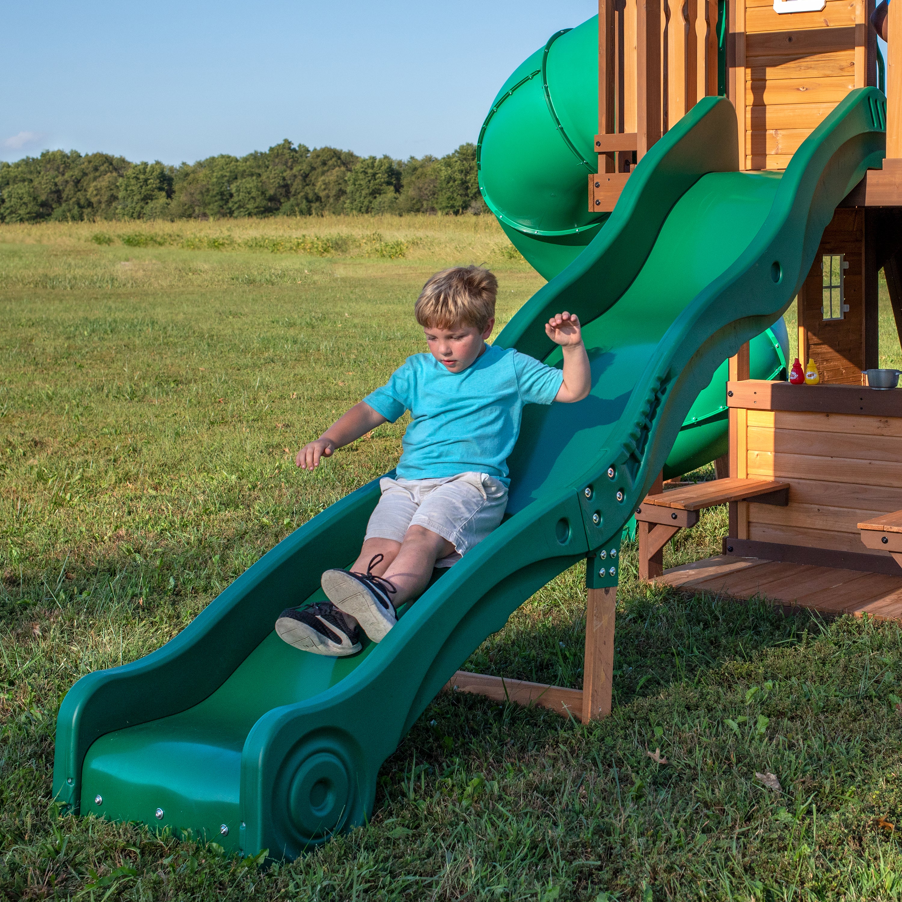 Cedar Cove Swing Set and Climbing Frame - Image 7