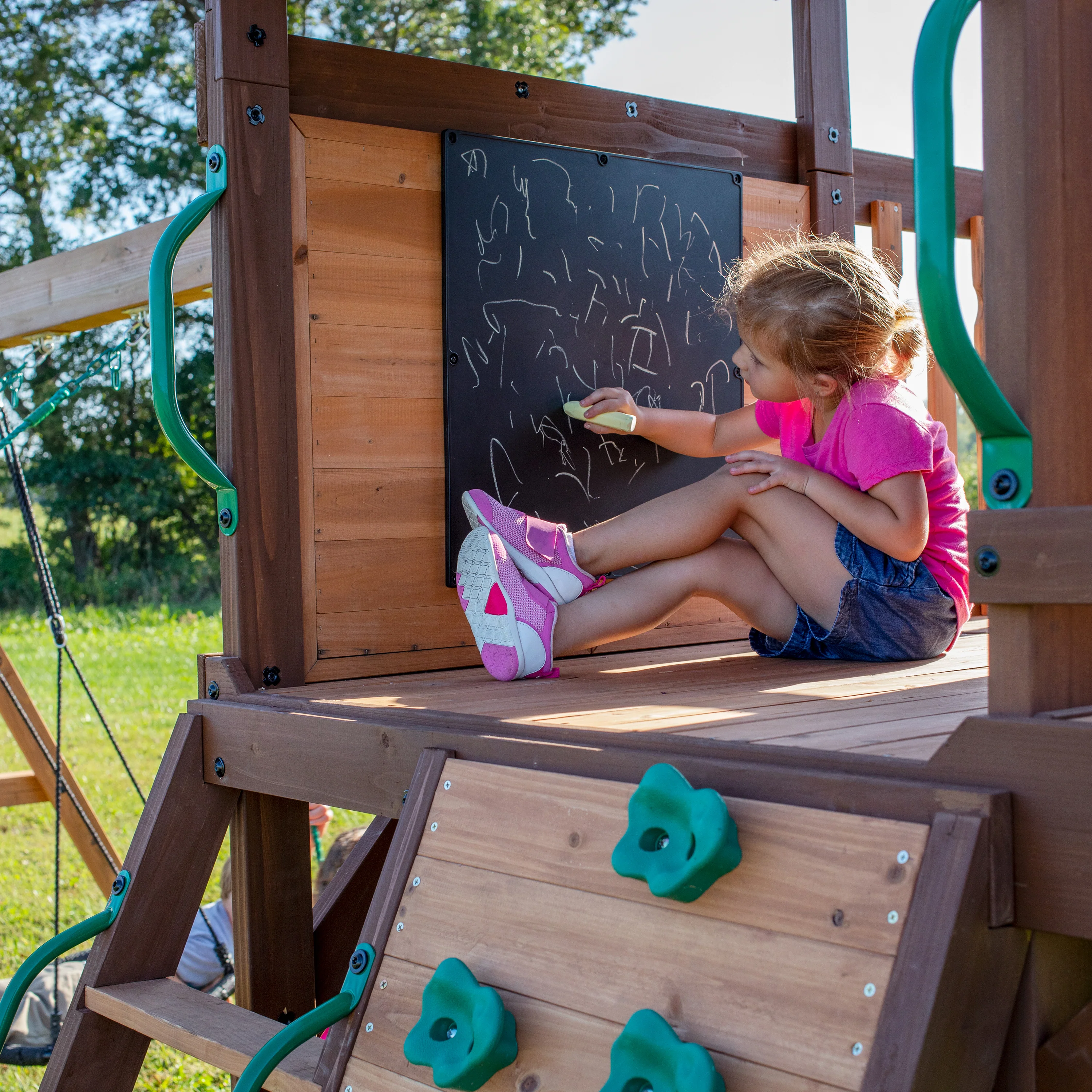 Cedar Cove Swing Set and Climbing Frame - Image 9