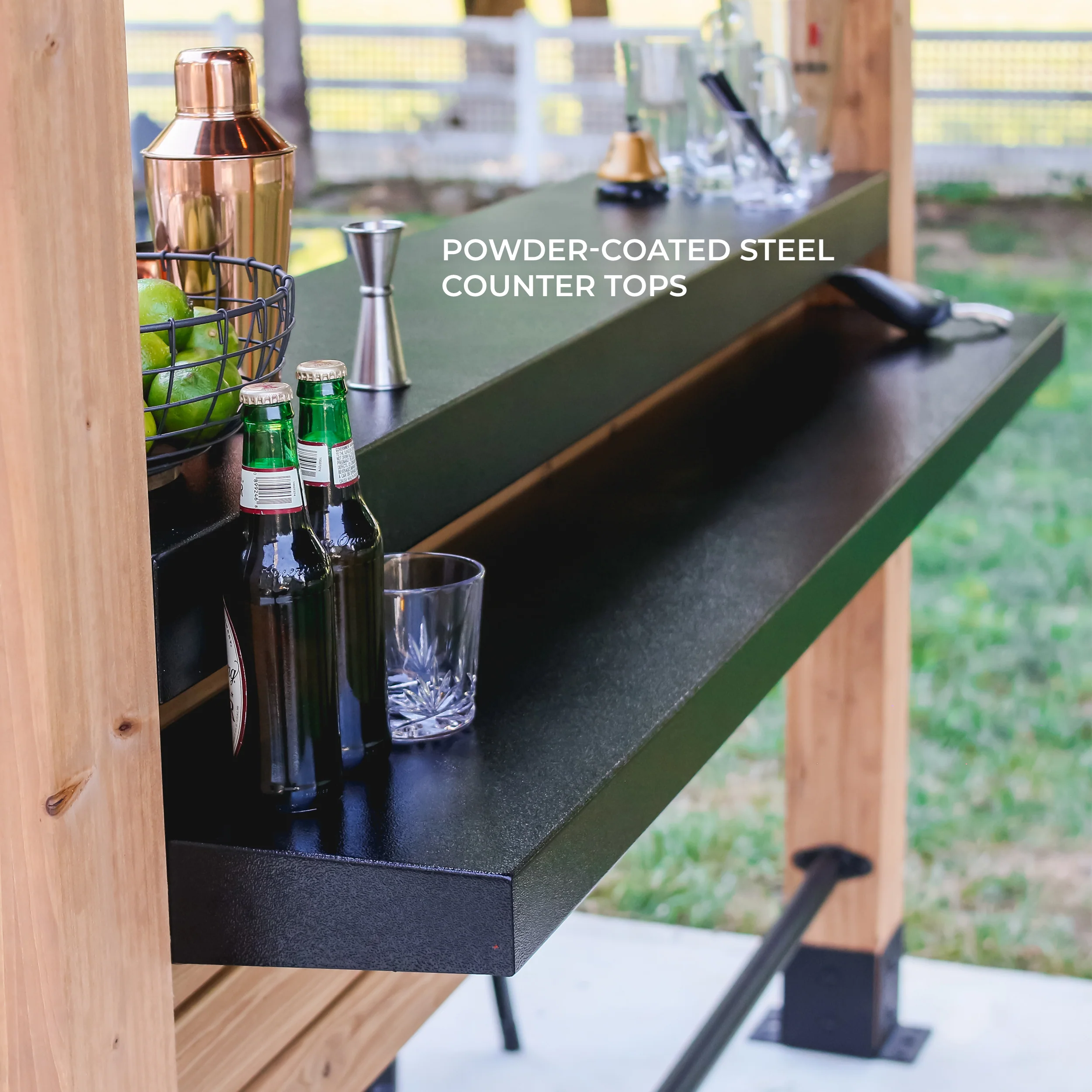 2.6m x 1.9m (8ft x 6ft) Cedar Springs Outdoor Bar - Image 5