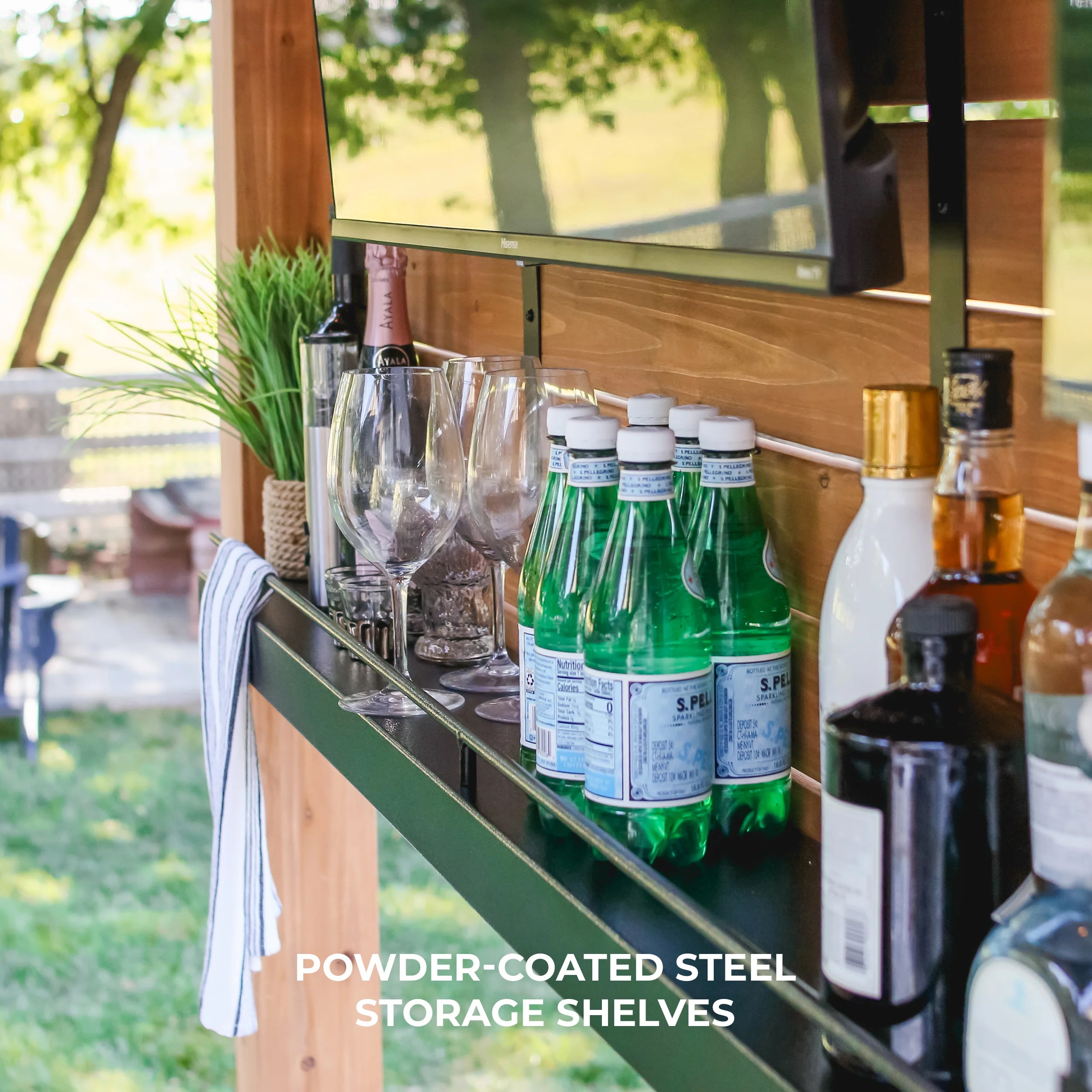 2.6m x 1.9m (8ft x 6ft) Cedar Springs Outdoor Bar - Image 6