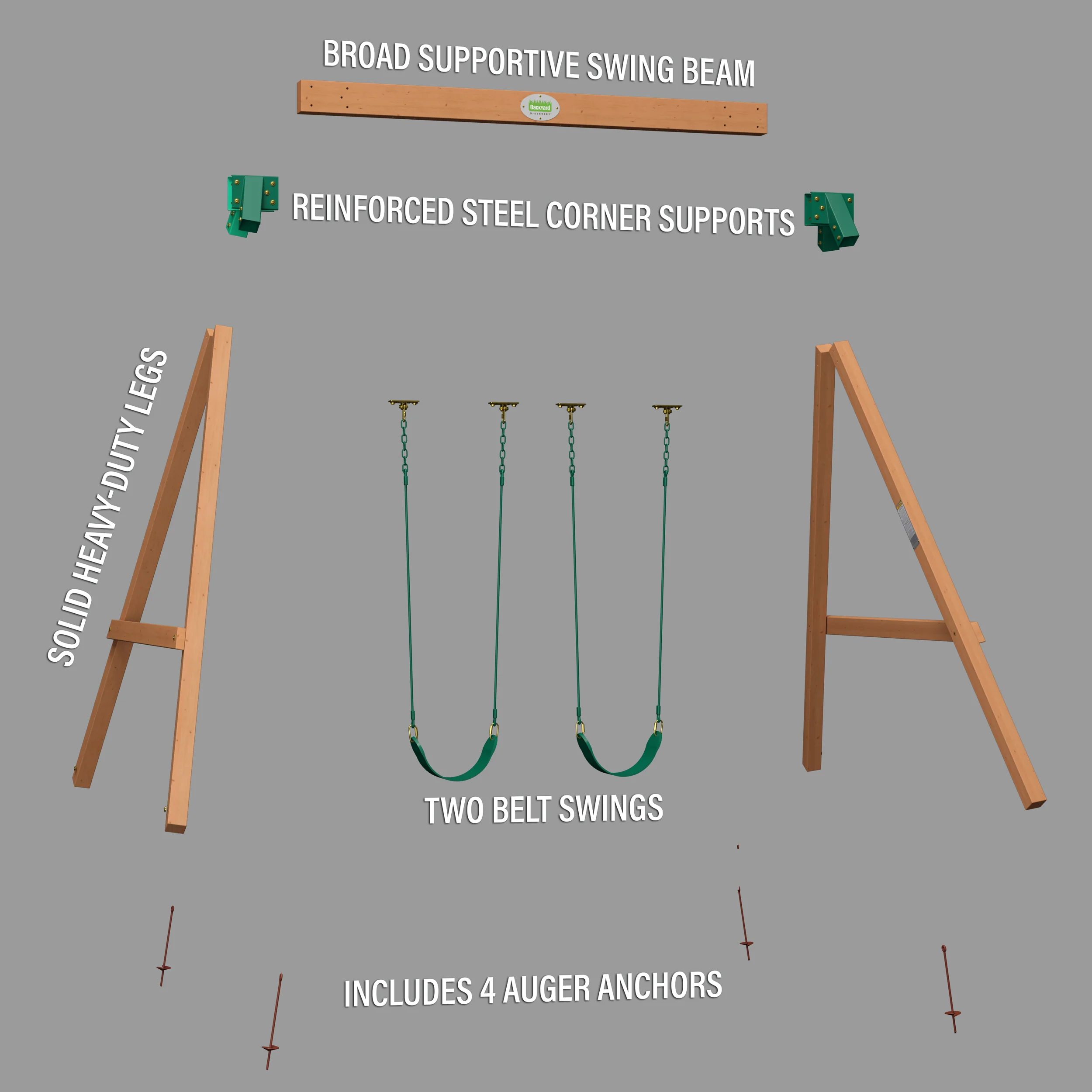 Durango Heavy-Duty Swing Set - Image 8