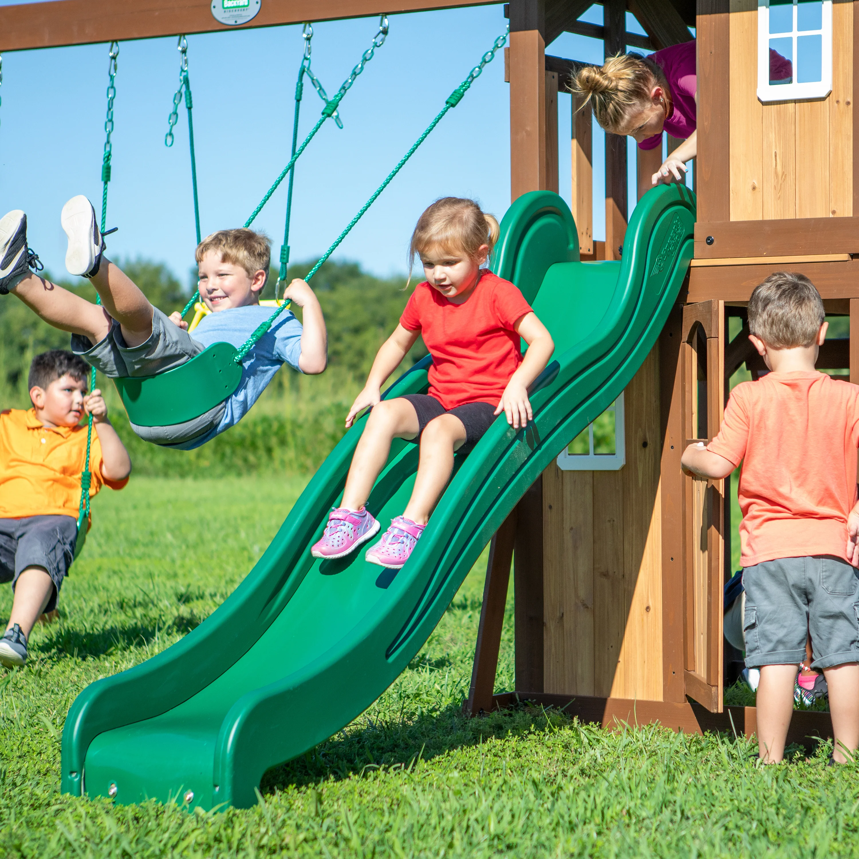Lakewood Swing Set and Climbing Frame - Image 6