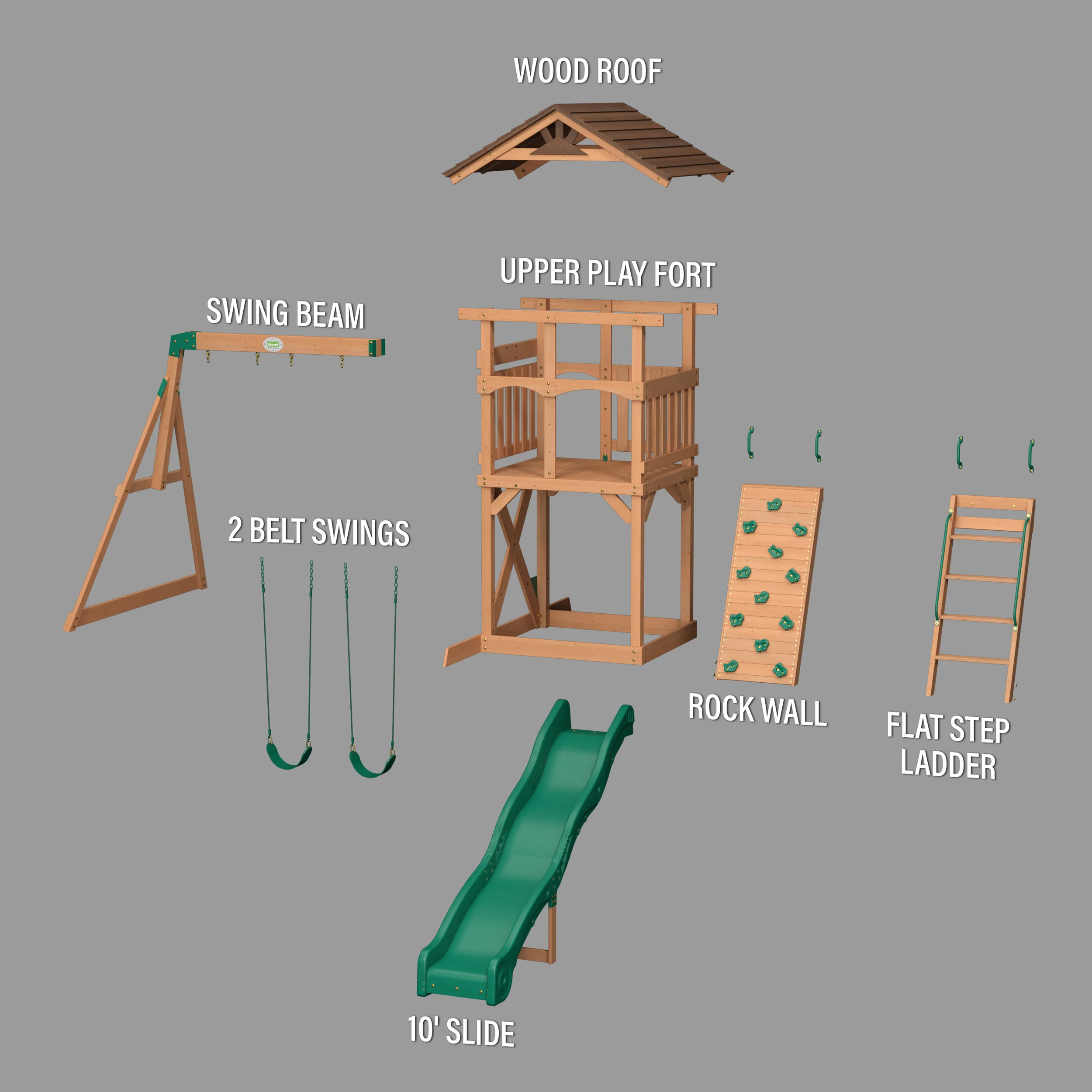 Lightning Ridge Swing Set and Climbing Frame - Image 11
