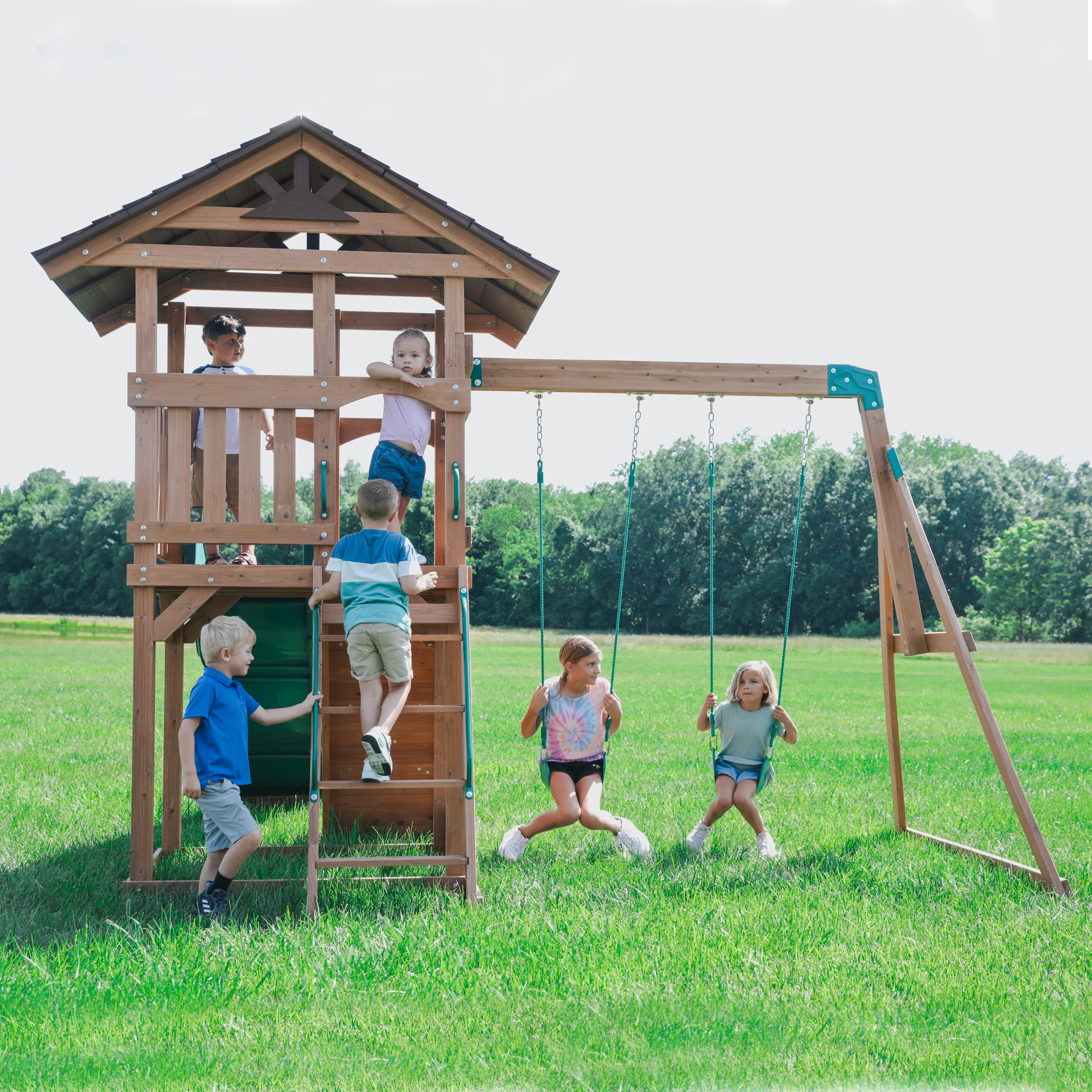 Lightning Ridge Swing Set and Climbing Frame - Image 9