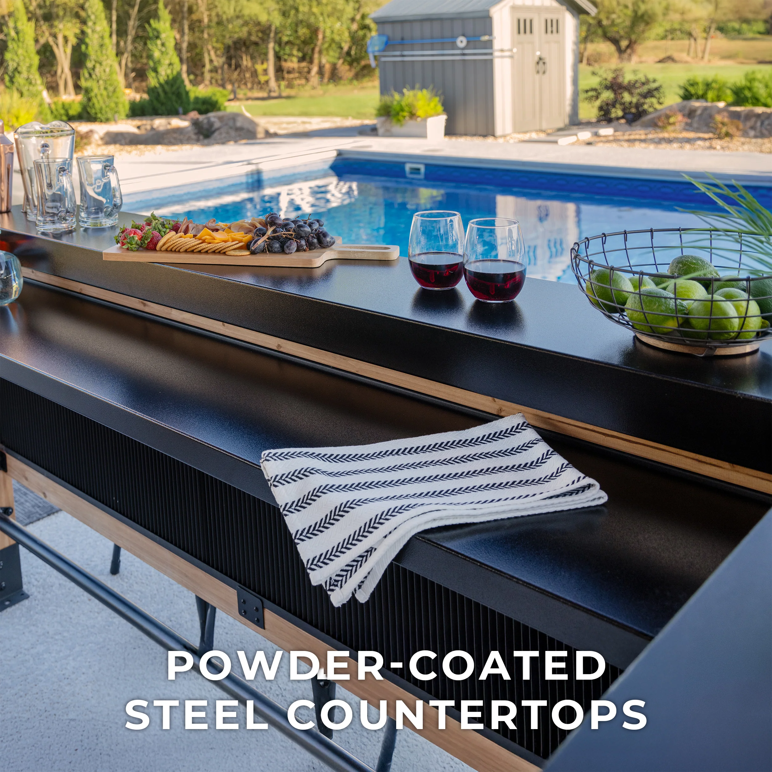 2.9m x 1.9m (10ft x 6ft) Palisade Outdoor Bar - Image 6