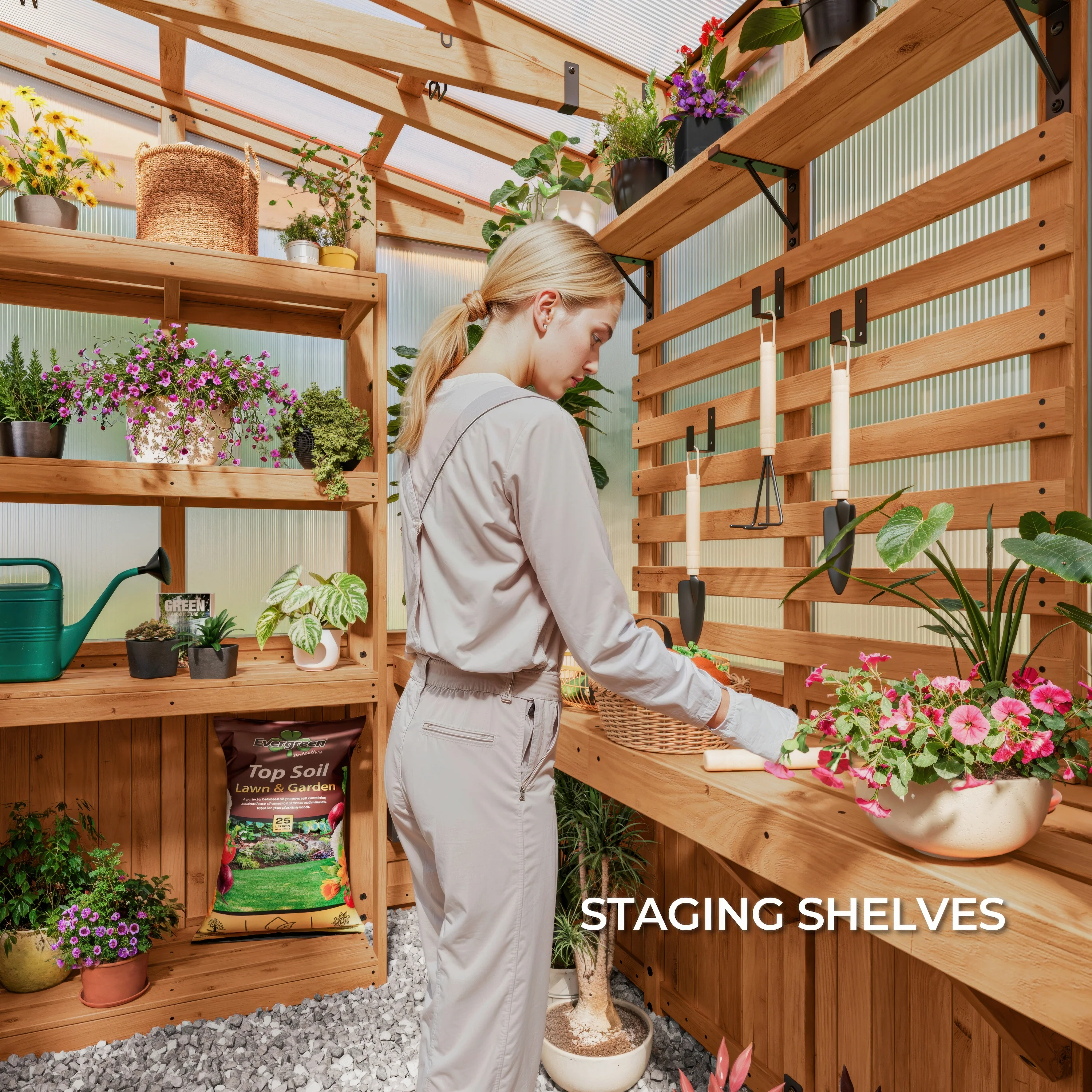 2.7m x 1.7m (9ft x 6ft) Poppy Greenhouse - Image 10