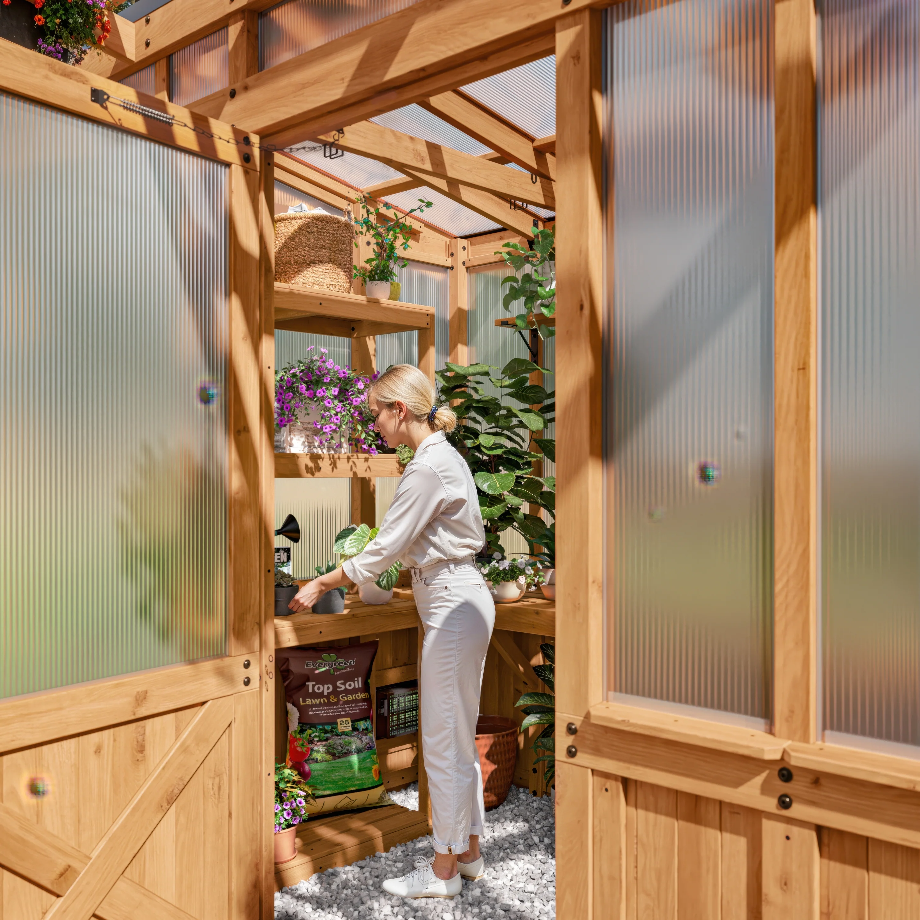 2.7m x 1.7m (9ft x 6ft) Poppy Greenhouse - Image 12