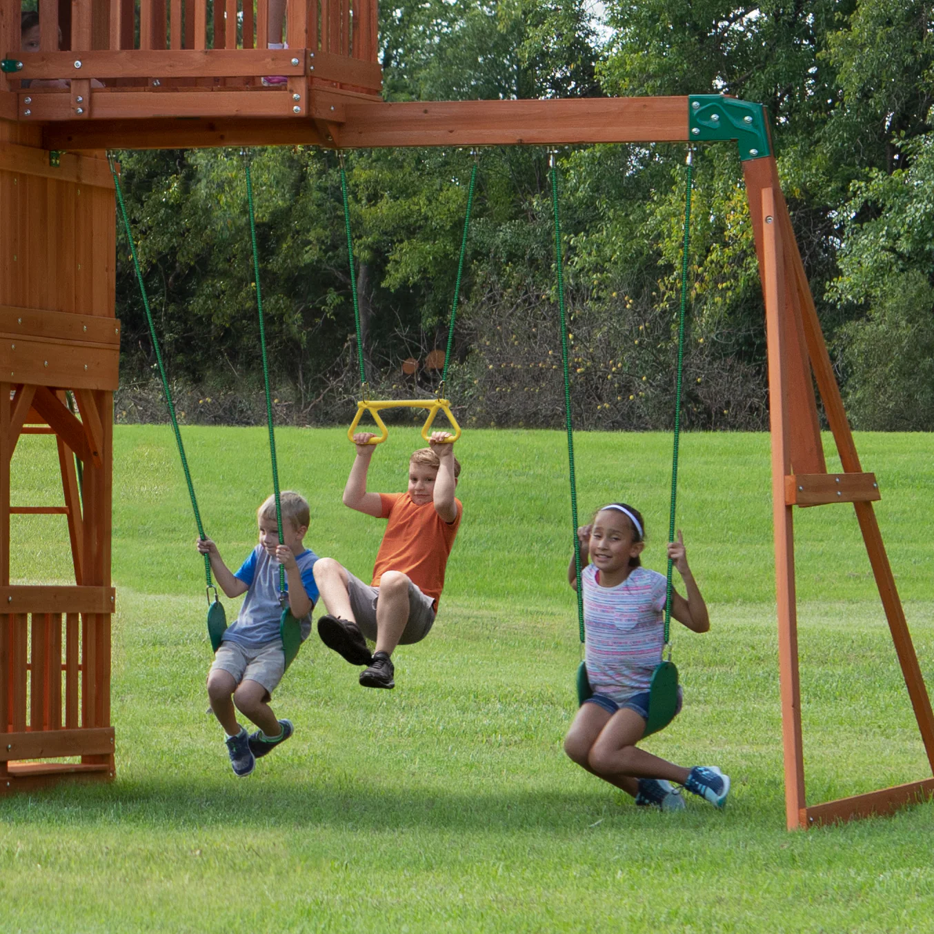 Skyfort II Swing Set and Climbing Frame - Image 7