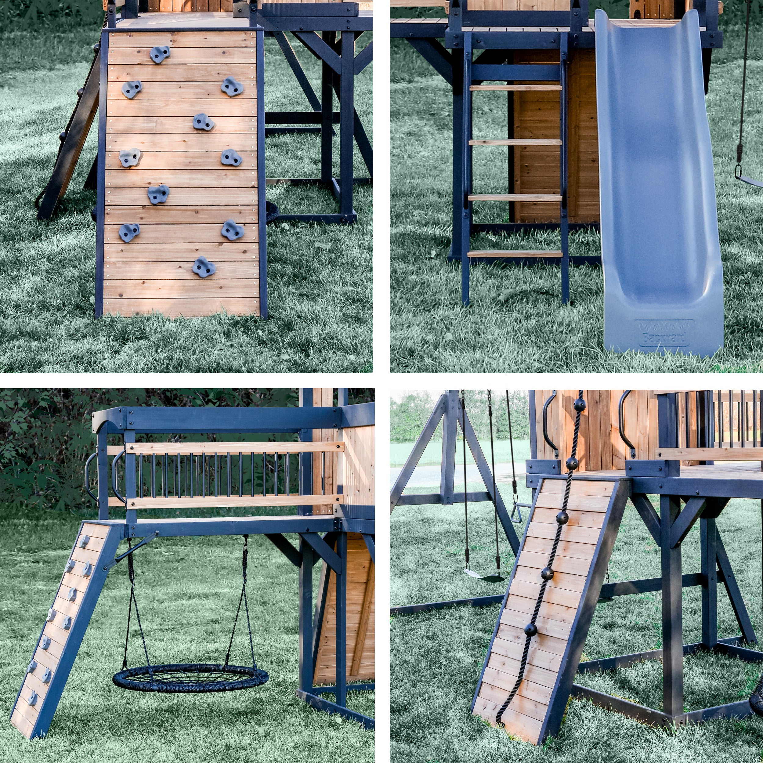 Timber Crossing Swing Set and Climbing Frame - Image 3