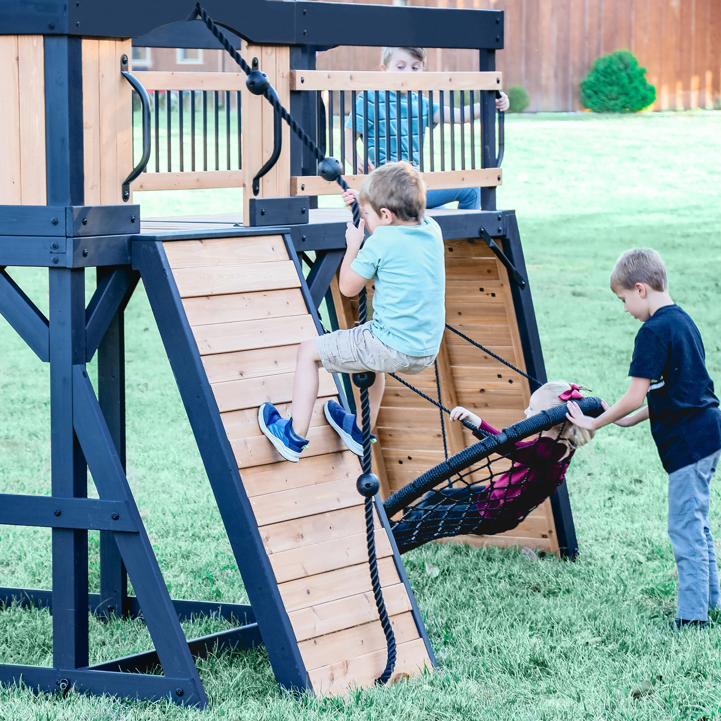 Timber Crossing Swing Set and Climbing Frame - Image 7